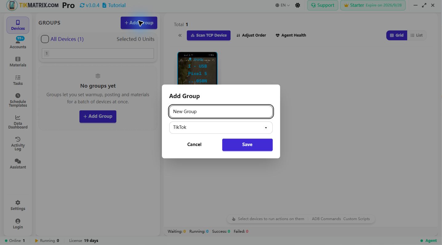 Gruppe erstellen