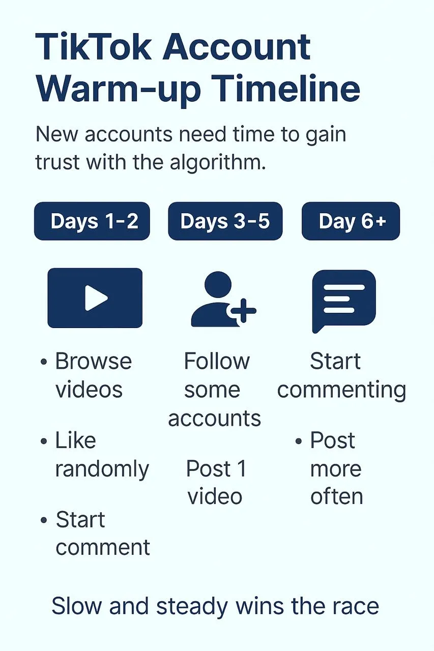 Розігрів облікового запису TikTok